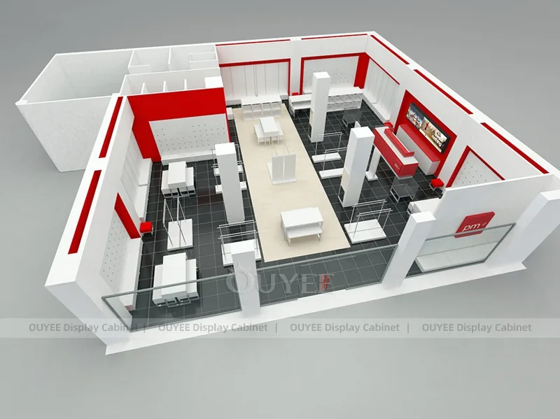 Concept de disposition Rouge et Blanc_02