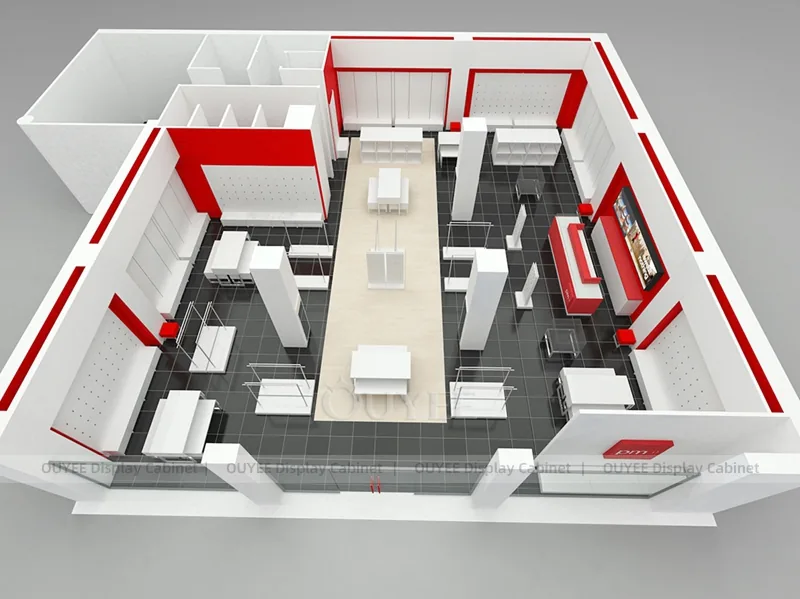 Concept de disposition Rouge et Blanc_03