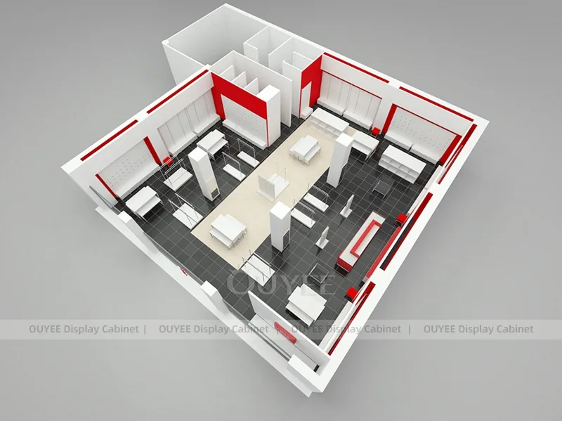 Concept de disposition Rouge et Blanc_04