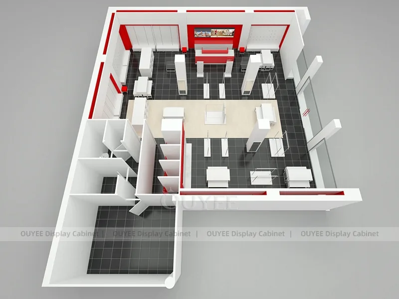 Concept de disposition Rouge et Blanc_08