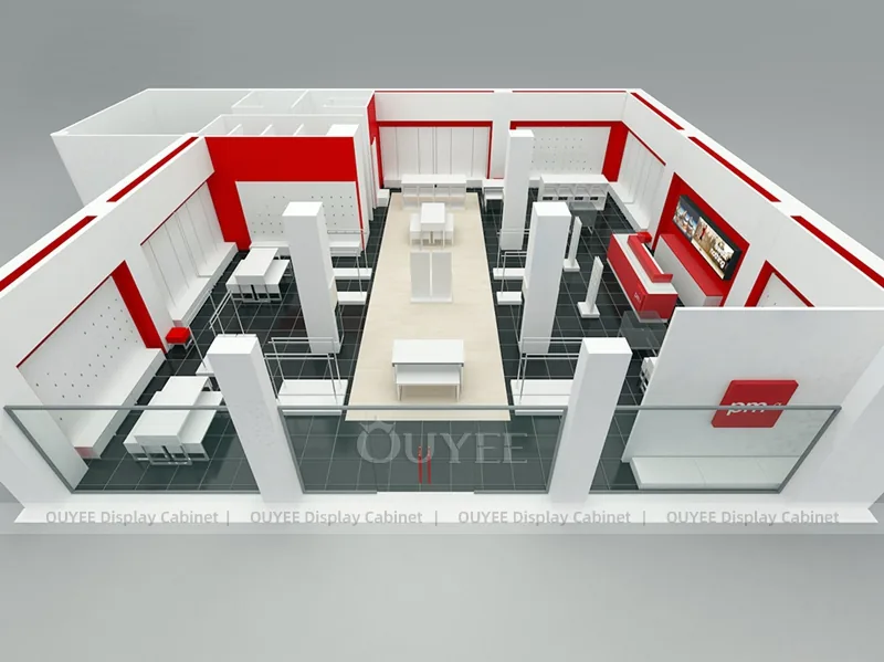 Concept de disposition Rouge et Blanc_10
