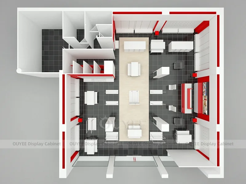 Concept de disposition Rouge et Blanc_11