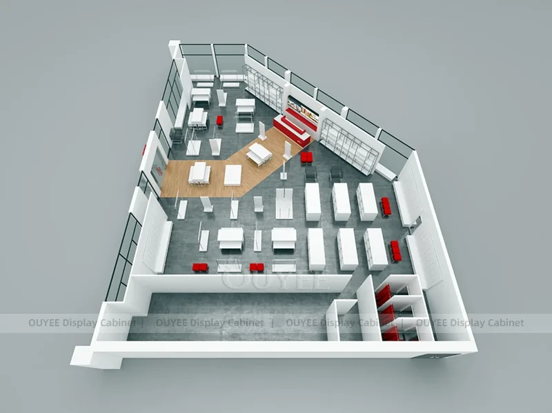 Concept de disposition Rouge et Blanc_15