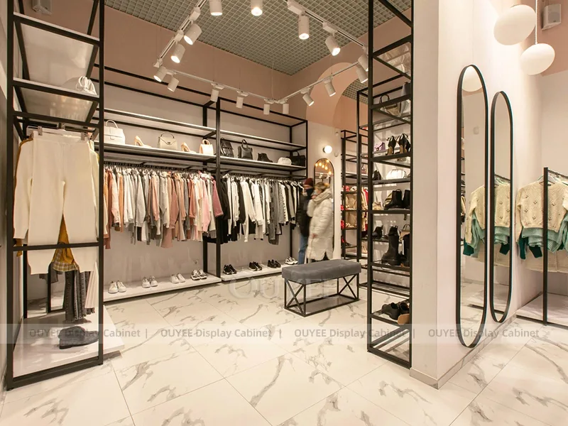 Romantic Womenswear Boutique Table and Rail Set_10