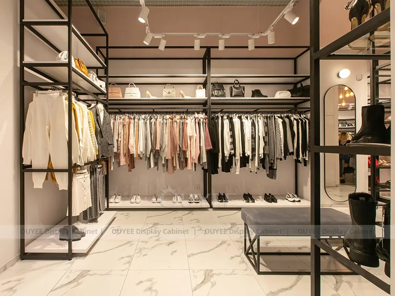 Romantic Womenswear Boutique Table and Rail Set_11