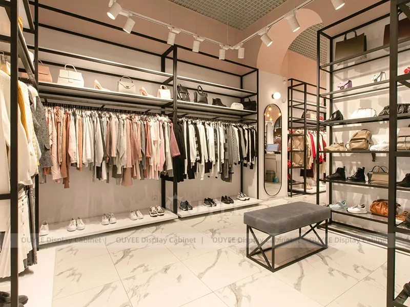 Romantic Womenswear Boutique Table and Rail Set_13