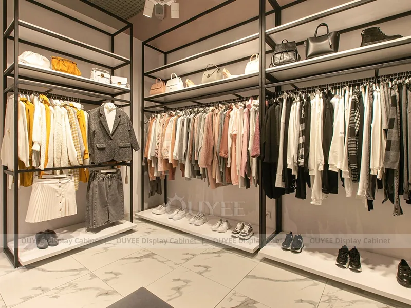 Romantic Womenswear Boutique Table and Rail Set_15