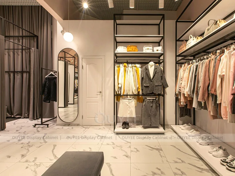 Romantic Womenswear Boutique Table and Rail Set_16