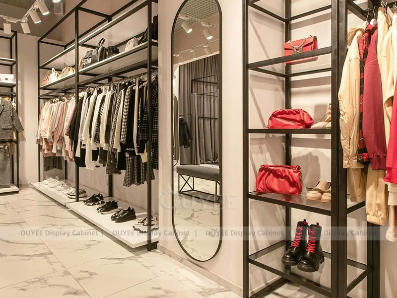 Romantic Womenswear Boutique Table and Rail Set_24