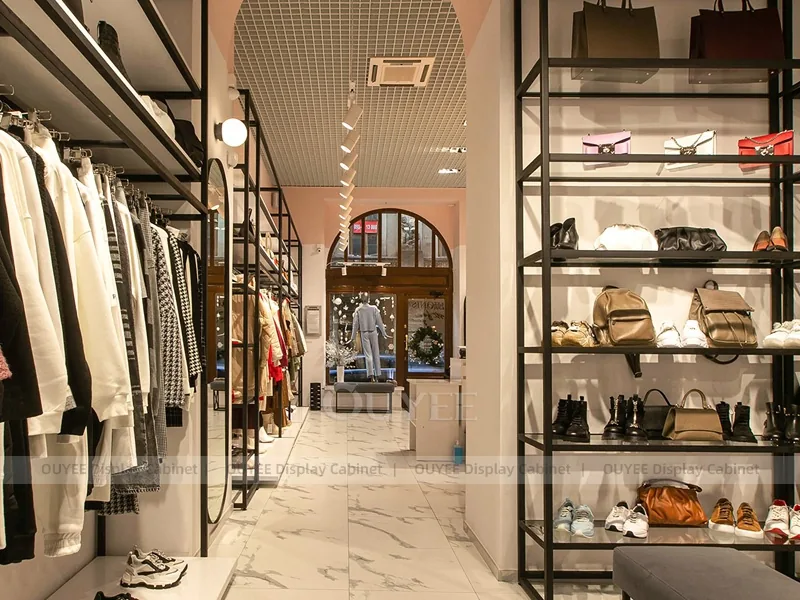 Romantic Womenswear Boutique Table and Rail Set_26