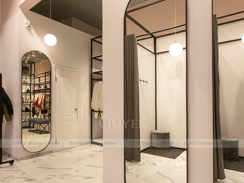 Romantic Womenswear Boutique Table and Rail Set_28