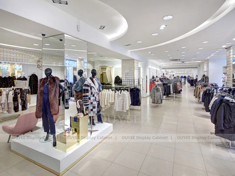 Coleção de mobiliário de loja de moda de luxo branca_01