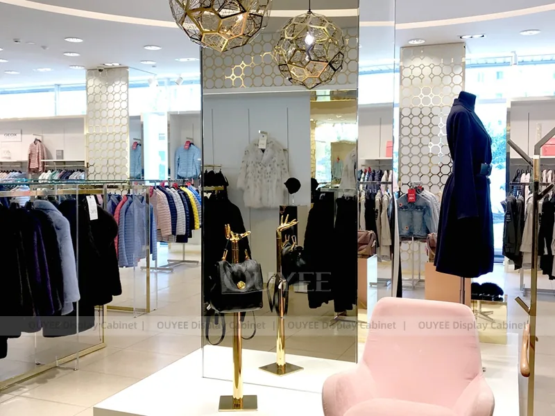 Coleção de mobiliário de loja de moda de luxo branca_02