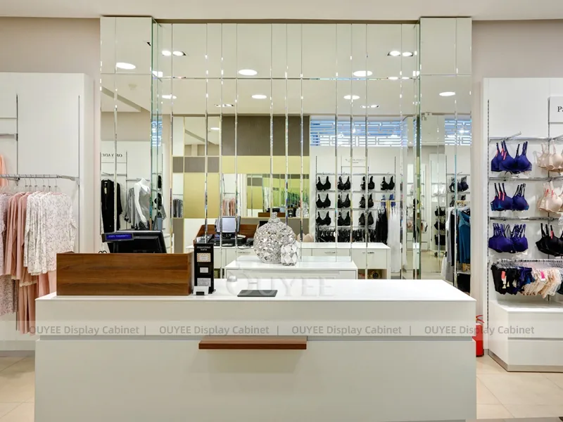 Coleção de mobiliário de loja de moda de luxo branca_12