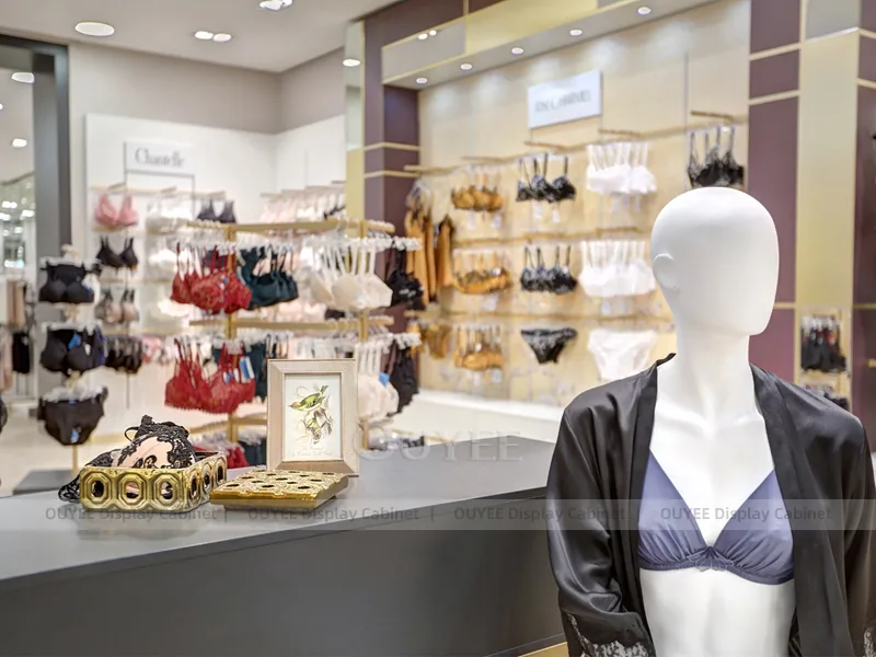 Coleção de mobiliário de loja de moda de luxo branca_13