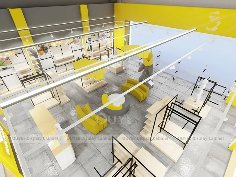 Yellow Themed Fast Fashion Fixture Concept_03