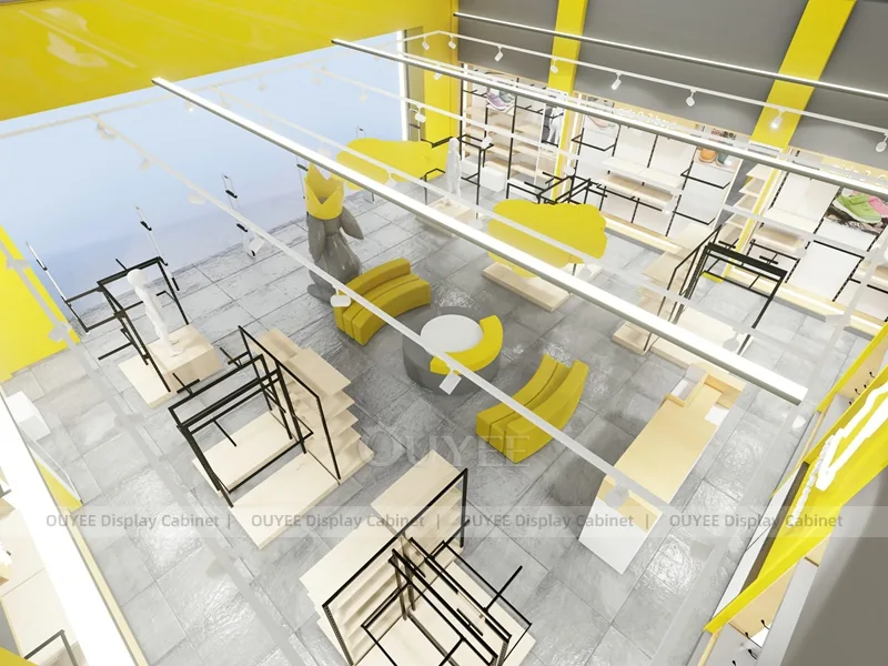 Yellow Themed Fast Fashion Fixture Concept_04