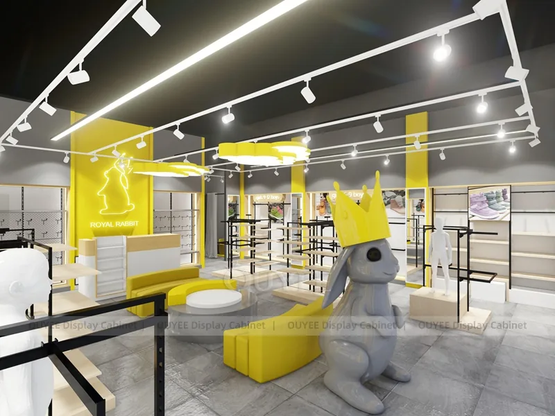 Yellow Themed Fast Fashion Fixture Concept_06