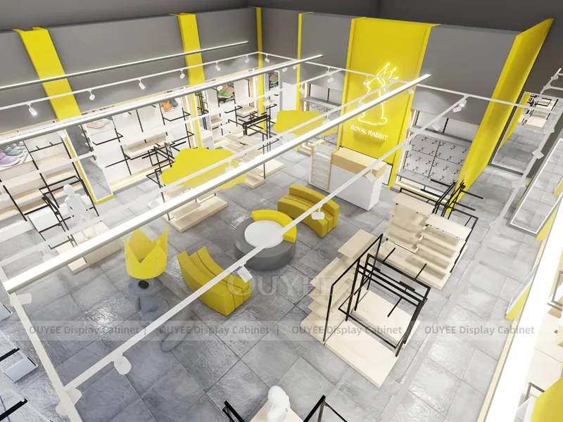 Yellow Themed Fast Fashion Fixture Concept_12