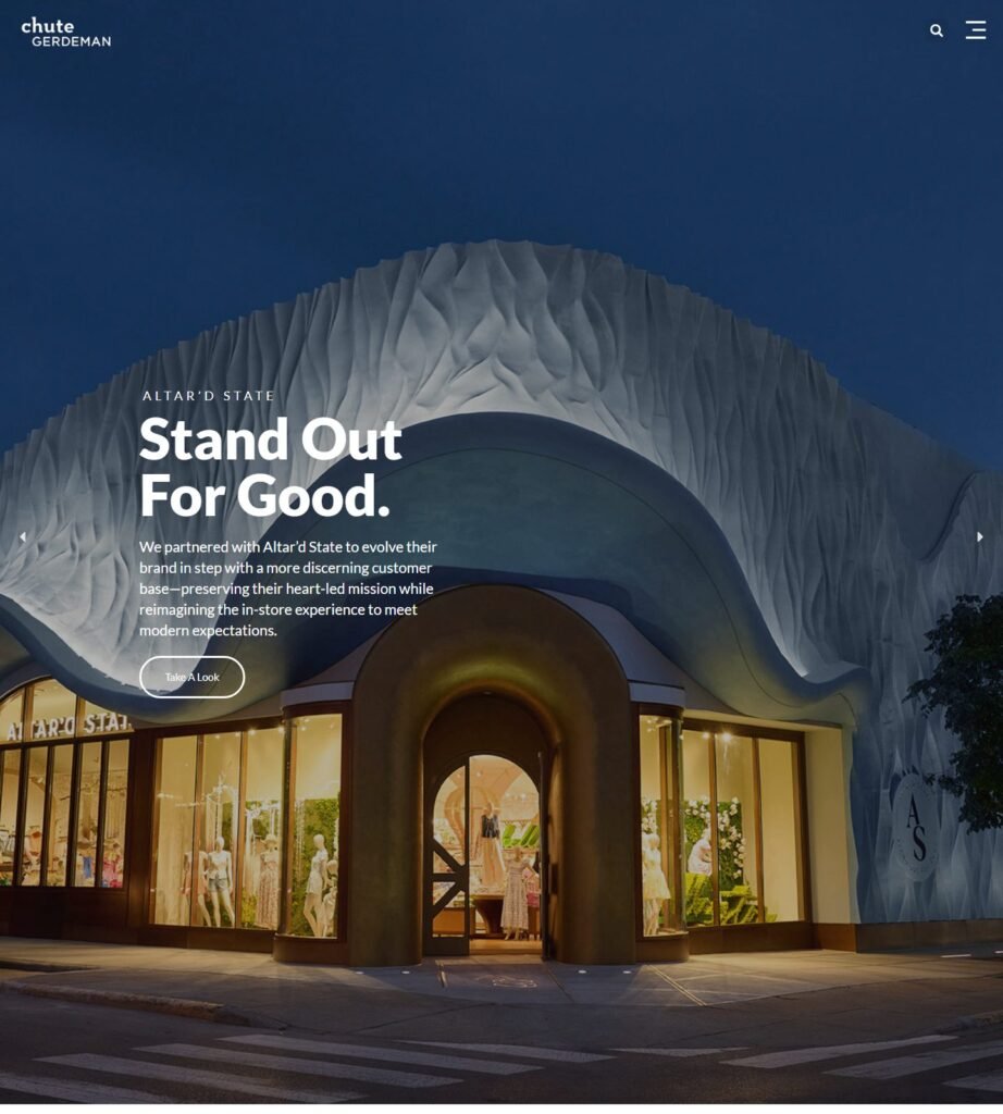 Chute Gerdeman Einzelhandelsdesign Homepage
