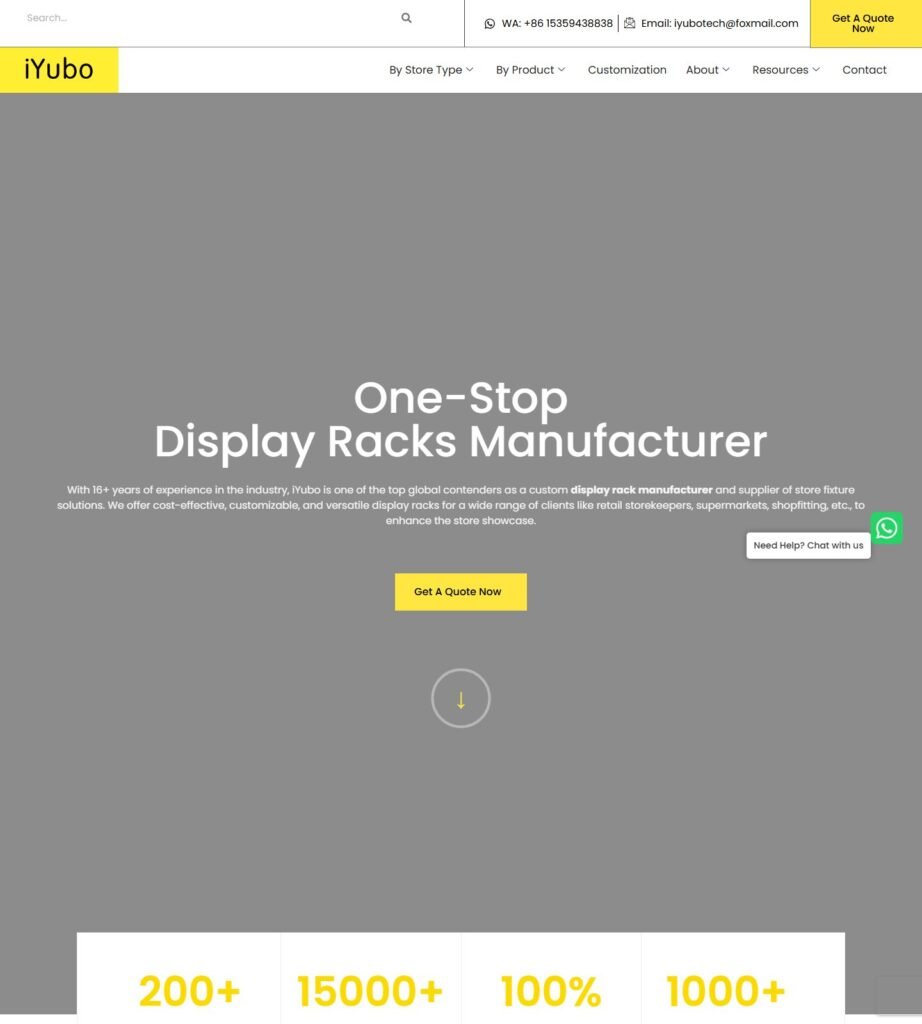 iYubo Einzelhandelsdisplay-Hersteller Startseite