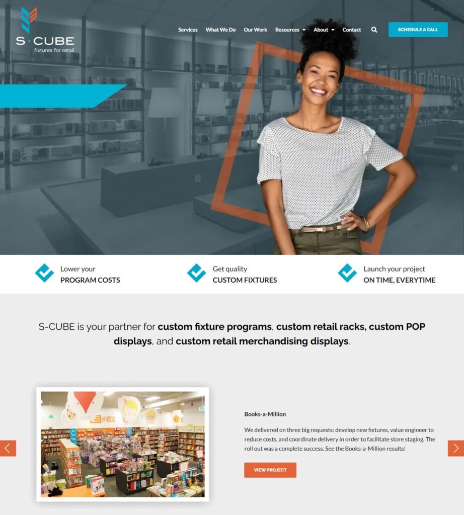 S-CUBE Einzelhandelsausstattungs-Startseite