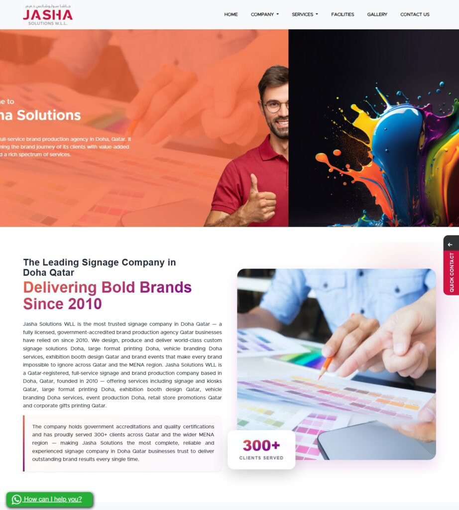 Скриншот главной страницы Jasha Solutions Россия