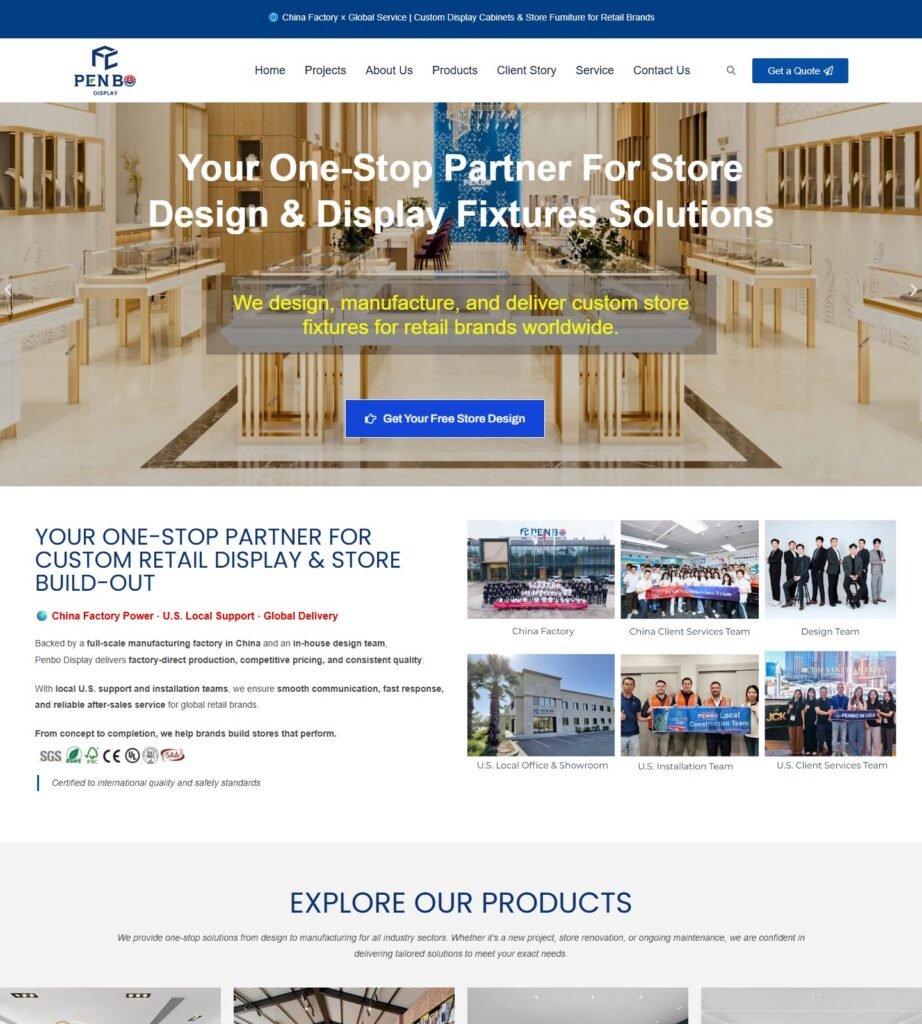 Скриншот главной страницы Penbo Display