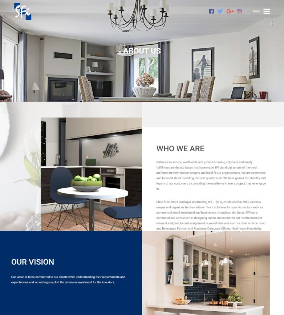 Скриншот главной страницы Shop Fit Interiors Россия