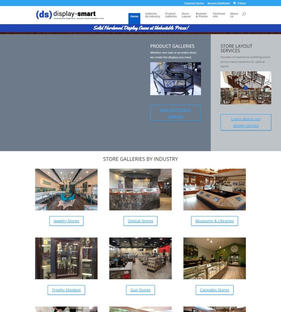Display Smart homepage screenshot