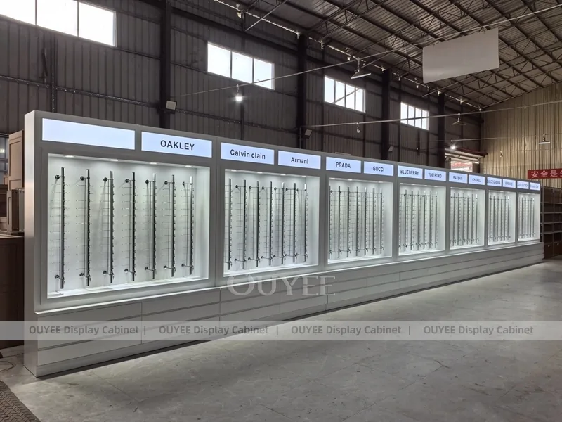 Designer Glasses Display Cabinet with Brand Header Panels_02