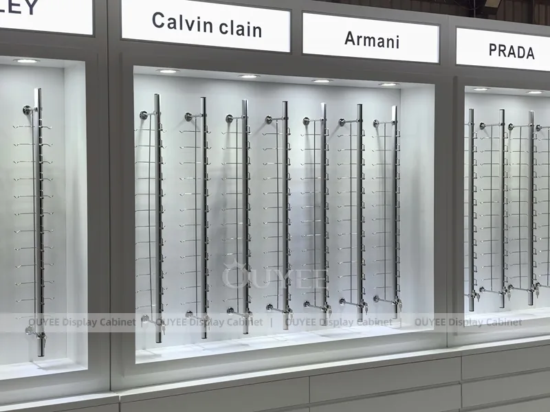 Designer Glasses Display Cabinet with Brand Header Panels_03