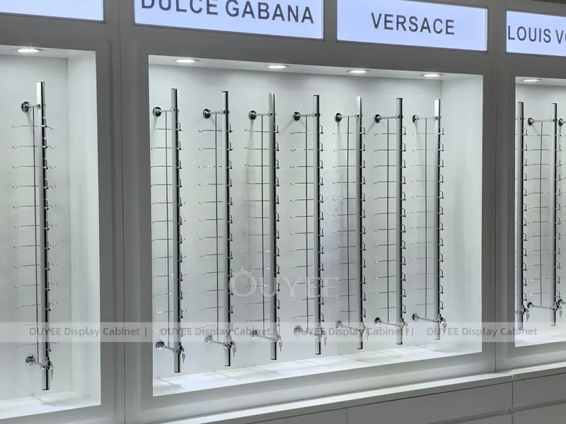 Designer Glasses Display Cabinet with Brand Header Panels_07