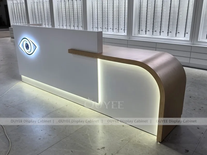 Designer Glasses Display Cabinet with Brand Header Panels_10