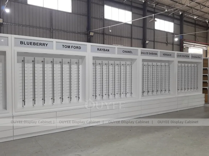 Designer Glasses Display Cabinet with Brand Header Panels_11