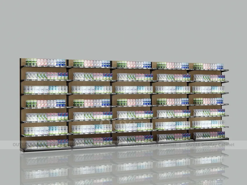 Espositore a Parete per Prodotti per Capelli a Più Livelli_01