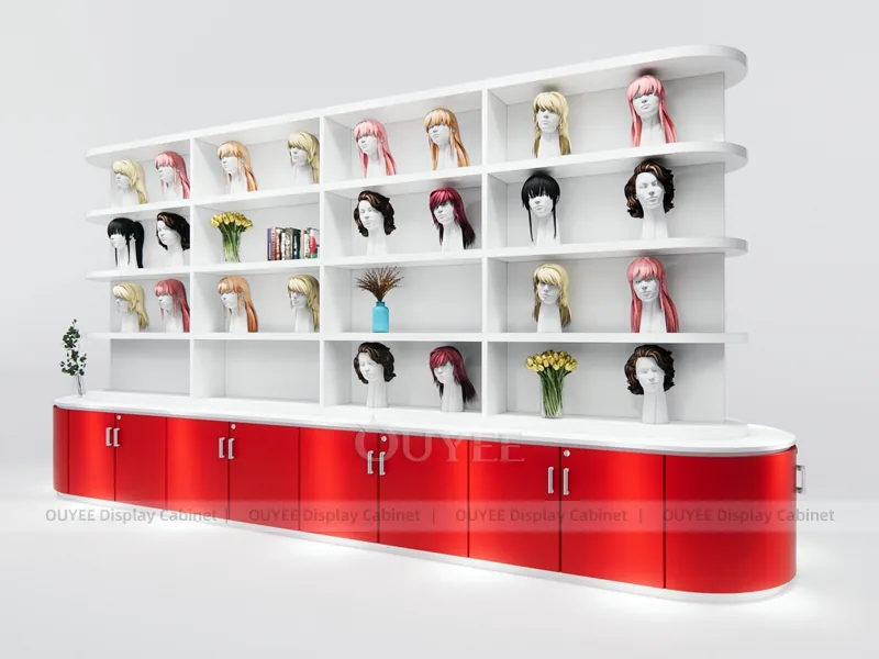 Weißer Perücken-Wandschrank Rot_07
