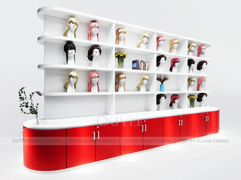 Weißer Perücken-Wandschrank Rot_09