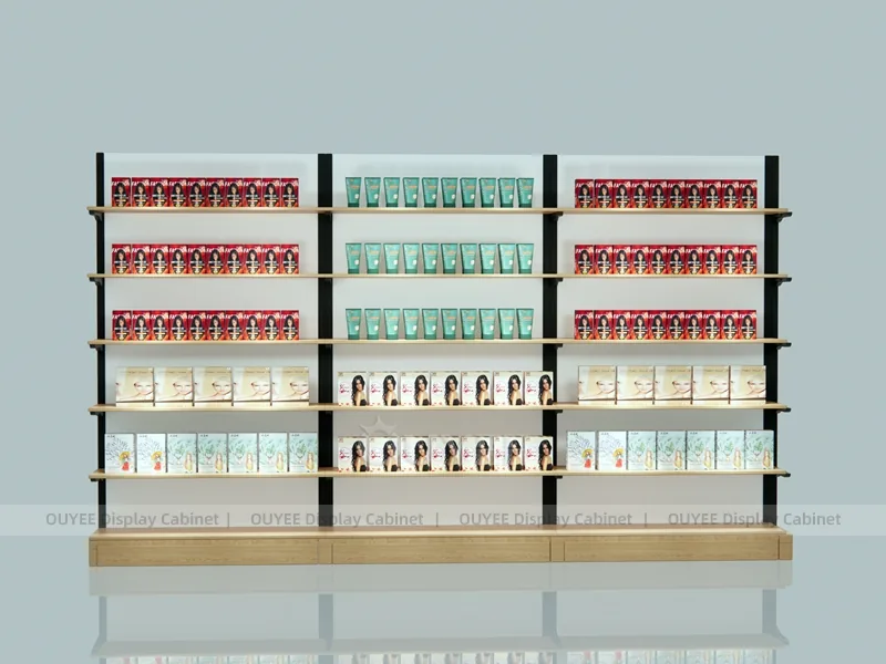 Wood Base Hair Product Shelving_04