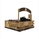 Cute Cake Display Counter Pink Cake Kiosk Custom Mall Stall Bakery Display bakery kiosk view 10