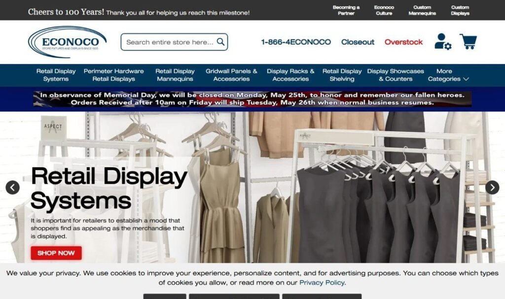 Econoco homepage screenshot