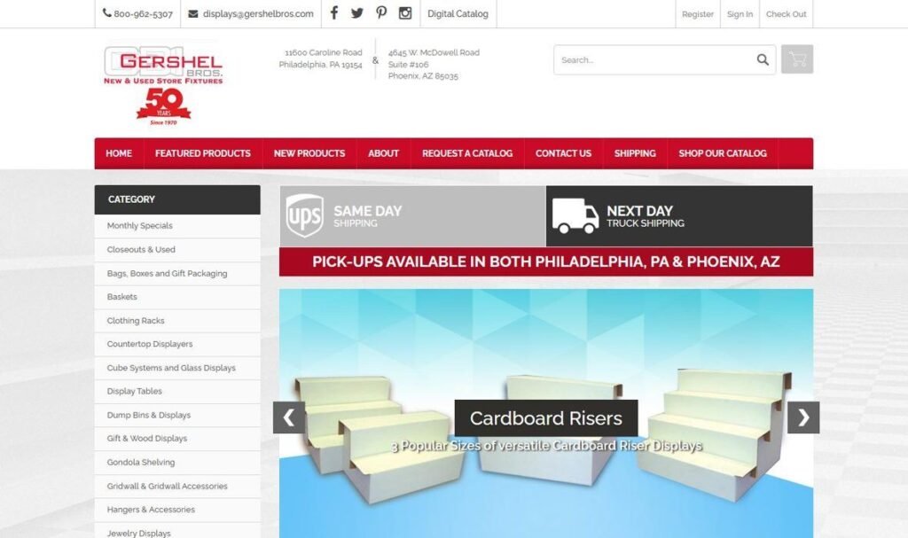 Gershel Brothers homepage screenshot
