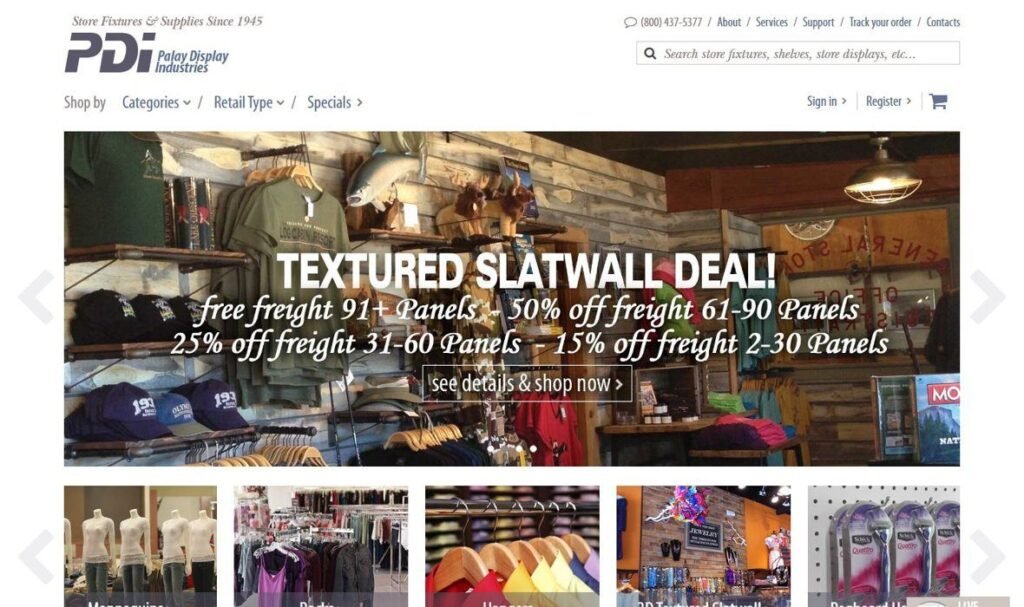 Palay Display homepage screenshot