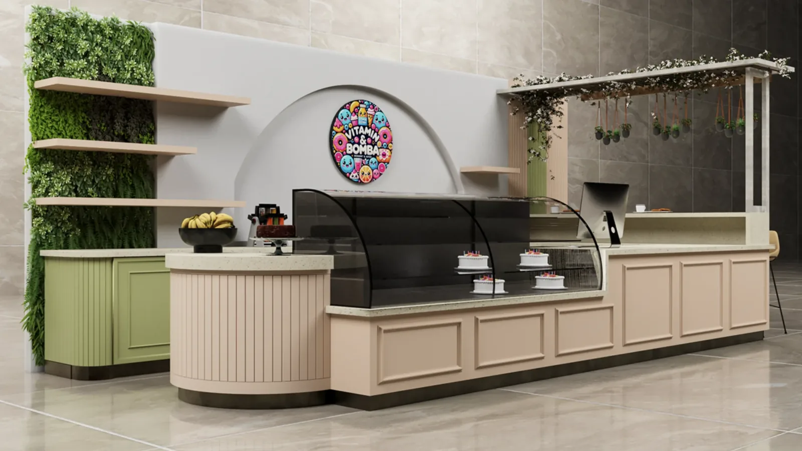 15 Idee per il Menu di Panetteria con un Piano di Prodotti Pratico 2 Sistema di banco panetteria Ouyee che divide pasticceria, servizio, prodotti confezionati e zone di ordinazione clienti