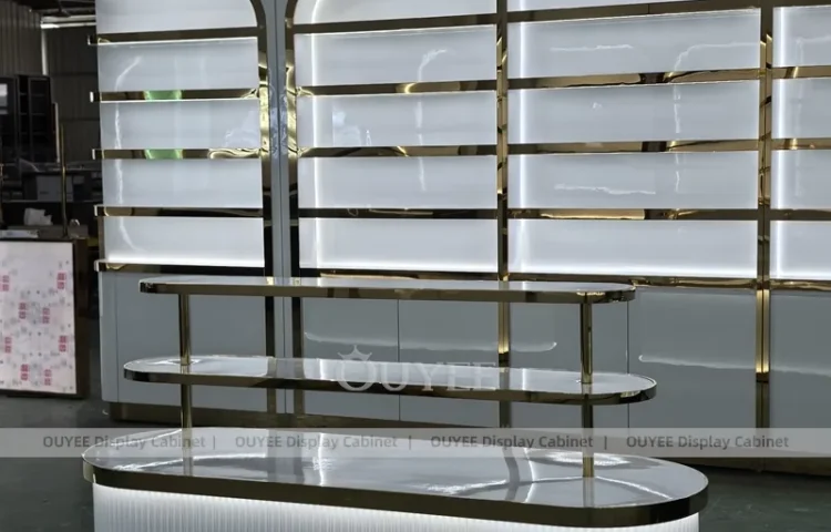 Задняя панель для духов Black Gold с овальным тестером и прилавком_01