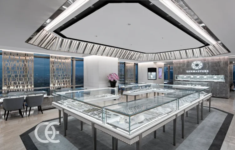 Diamantenladen Hintergrundbeleuchtetes Modulares Design