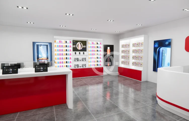 Zweiseitige Telefonzubehör-Ausstellungsmöbel 2