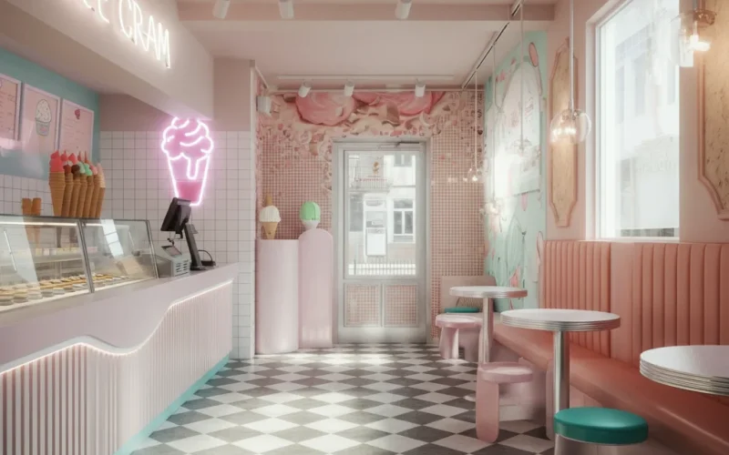 Ice Cream Shop Layout and Design