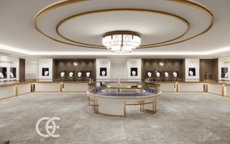 ジュエリー ブティック インテリア 壁掛け デザイン