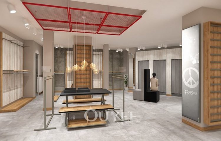 Luxury Boutique Clothing Display Rack for Shops (3)